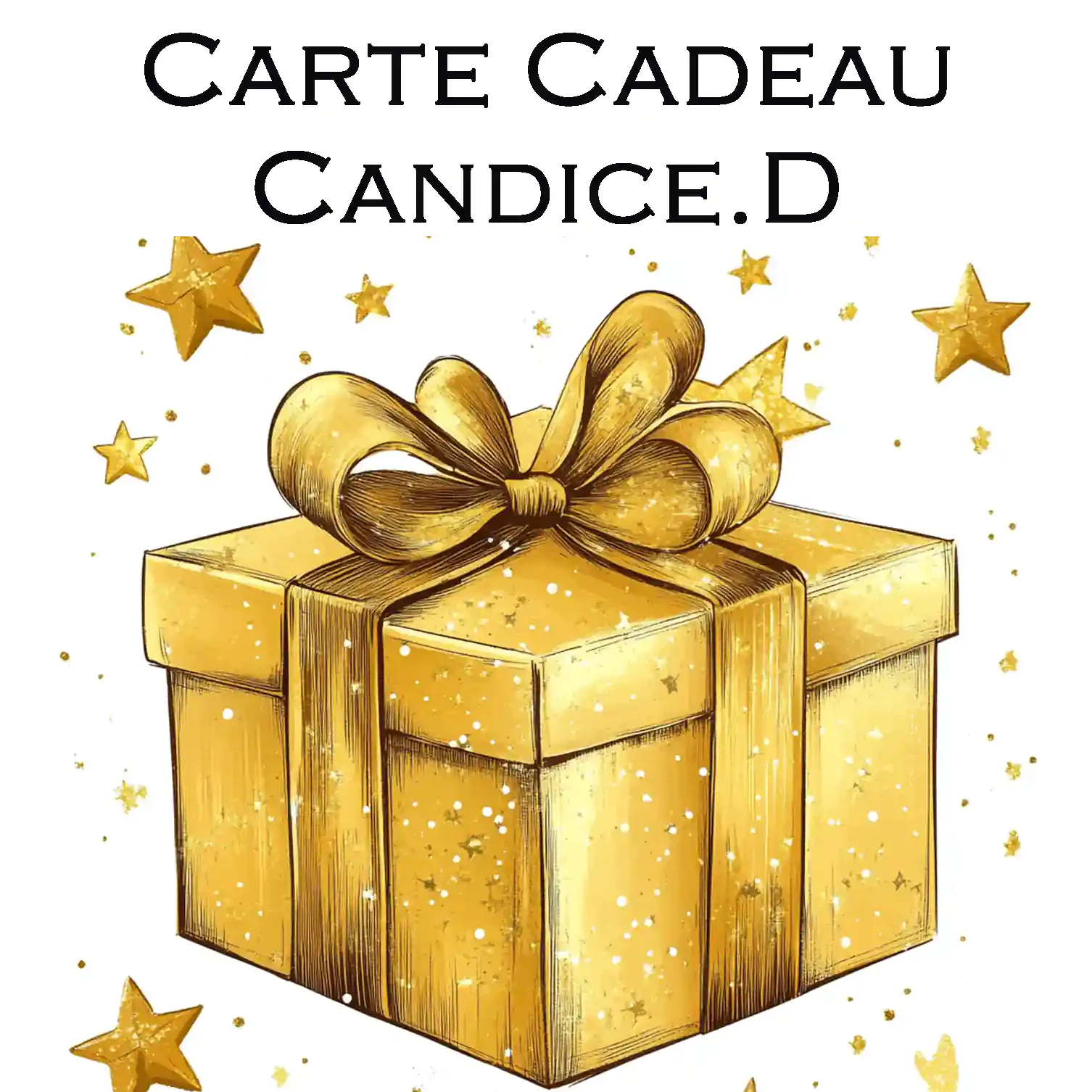 carte cadeau foulard dessiné à la main luxe